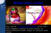 Buy online Herbal Holi colour with kriticreations