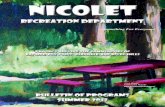 2013 Nicolet Recreation Department Summer Bulletin