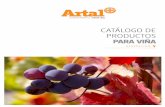 Catálogo de Artal Agronutrientes para viña
