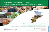Manchester City Care Services Directory 2012/13