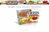 Weight Loss Secrets Revealed