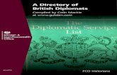 British Diplomats Directory: Part 4 of 4