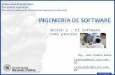 Ingenieria de Software - Sesion 02 - Software como Proceso