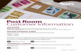 Post Room Customer Information