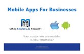 Mobile Apps for Businesses | One Mobile Media