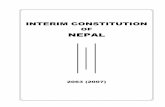 Nepal Interim Constitution 2007