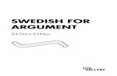 Exhibition Guide: Swedish for Argument.
