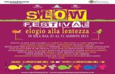 Programma Slow Festival 2013