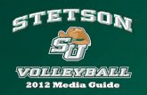 2012 Stetson Volleyball Media Guide