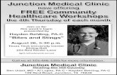 Junction Medical Clinic Healthcare Workshops