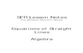 Equation Straight Line through 2 points