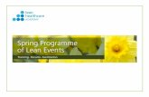 Spring Programme of Lean Events 2014