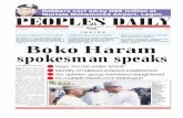 Peoples Daily Newspaper, Friday, February 3, 2012