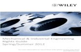 Mechanical & Industrial Engineering Rights Guide Spring/Summer 2012