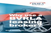 Why use a BVRLA Leasing Broker?