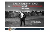 Lazio Regional Law for cinema and audiovisual media