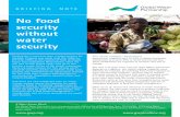 No Food Security without Water Security