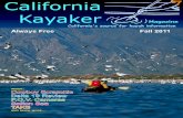 California Kayaker Magazine - Fall 2011 issue