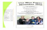 The wee paper novemeber 2013