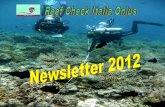 Newsletter 2012 Reef Check Italia Onlus
