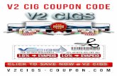 V2 Vapor Cigarette SALE Coupon 15% OFF 2013