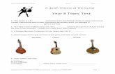 History of The Guitar - Topic Test
