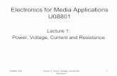 Lect 1 Power,Voltage Current and Resistance
