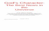 God's Character...The Best News in the Universe