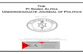 Pi Sigma Alpha Undergraduate Journal of Politics