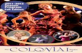 The Colonial Theatre's 2011-2012 Season Program - Fall Edition