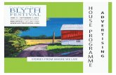 Blyth Festival House Programme Advertising