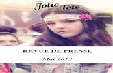 Revue de presse Jolie Tête - Mai 2013