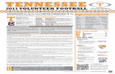Tennessee Football vs. South Carolina Week Nine Game Notes Package