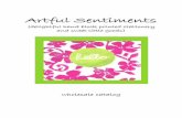 Artful Sentiments Wholesale Catalog - 2010