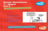 Guide mutation Premier Degré 2013