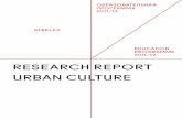 Urban Culture Report