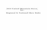United Mountain Horse Inc Rule Book