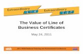 The Value of Line of Business Certifications-Presentation