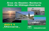 Memoria 2011. Área de Gestión Sanitaria Este de Málaga-Axarquía