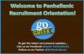 Panhellenic Recruitment Information 2011-2012