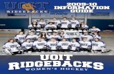 2009/10 UOIT Ridgebacks Women's Hockey Media Guide