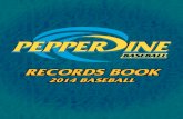 2014 Pepperdine Baseball Records Book
