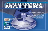 Performance Matters on Compliance