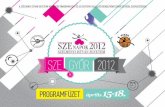 SZE Napok 2012 programfüzet