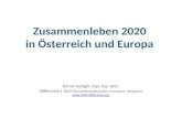 Österreich 2020: Zusammenleben 2020 in Oesterreich und Europa