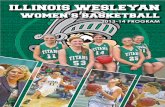 2013-14 Illinois Wesleyan women's basketball yearbook