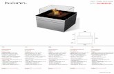 technical data fireplace bioinn md CUBICO 8RGB