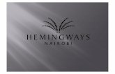 Hemingways Nairobi Presentation