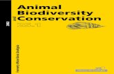 Animal Biodiversity and Conservation issue 25.1 (2002)