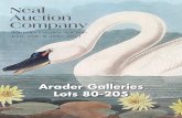 Arader Galleries Important Auction June 25th & 26th, Neal Auctin